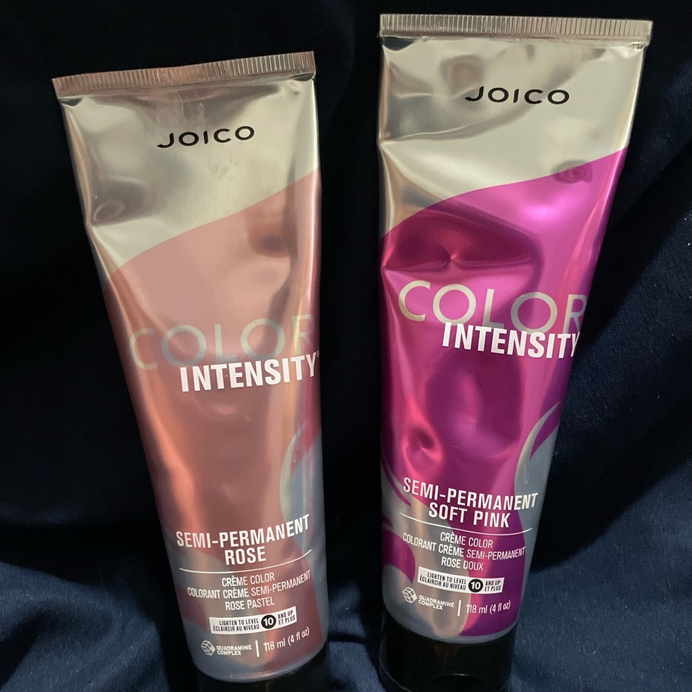 Joico Intensity. professional semi permanent pink hair color.